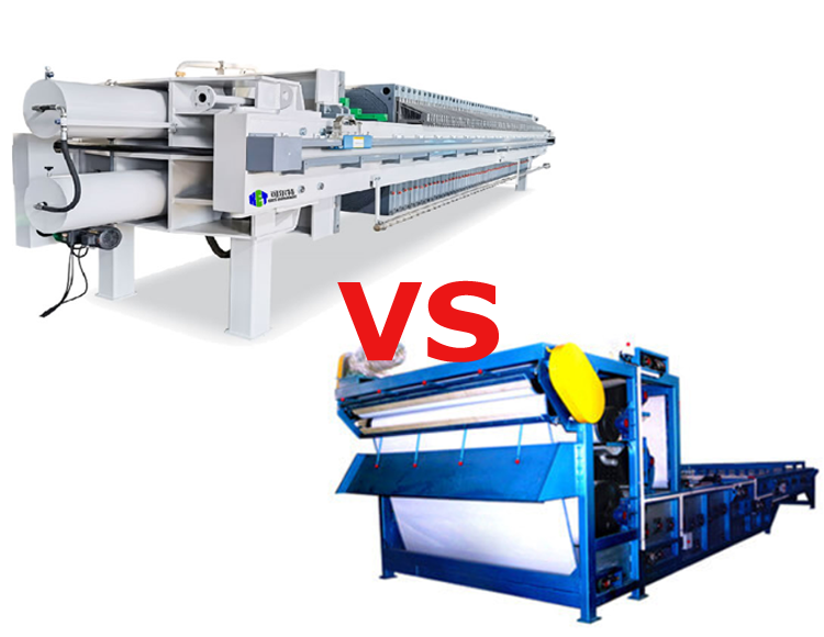 مقارنة احترافية بين جهاز الحزام الضاغط وجهاز الضغط بالصفائح في نزع مياه الحمأة الصناعية